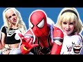 EPIC SPIDER-VERSE vs VENOM FLASH MOB at COMIC CON! Spider-Man Real Life Superhero Movie - MELF