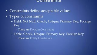 What are Constraints in SQL | Types of Constraints Explained in Marathi