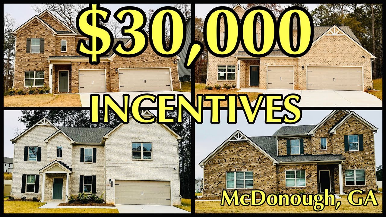 4 Homes Remaining With A 30,000 Incentive In McDonough, GA YouTube
