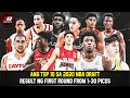 ANG TOP 10 SA 2020 NBA DRAFT | RESULTA SA FIRST ROUND MULA 1-30 PICKS