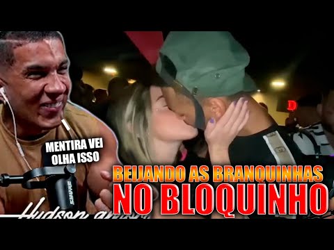 HUDSON REAGINDO BEIJANDO DESCONHECIDAS NO BLOQUINHO DE CARNAVAL 2023 UNIVERSITARIO ENTREVISTA