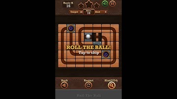 Roll The Ball Slide Puzzle 2 - Moves Basic K Level 16 Walkthrough