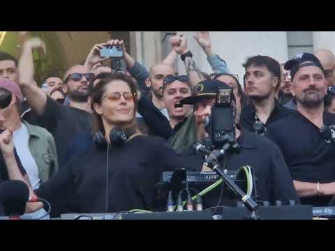 Charlotte de witte queen of the techno music in the Genoa city.