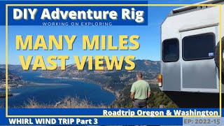 Washington & Oregon Road Trip vlog Water Falls, Rivers, Wind Farm | Adventure Rig | vlog:202215