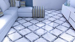 Living Room Floor Tiles With Border Design | Porcelain Ceramic Floor Tiles Types | Vitrified Floor