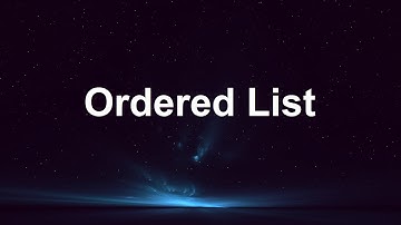 How To Create Ordered List In Html || Using Notepad || Dominance Computer