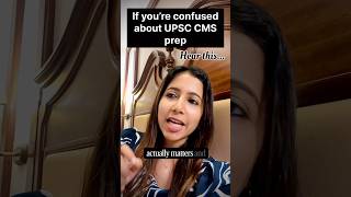 How to Study for UPSC CMS (Simple Strategy) #neetpg
