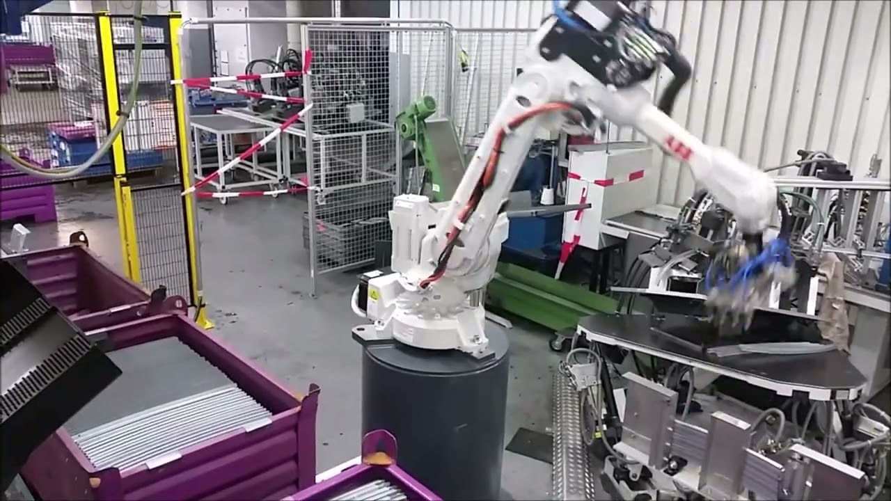 Automatisiertes Handling von Profilschienen mit einem ABB-Roboter