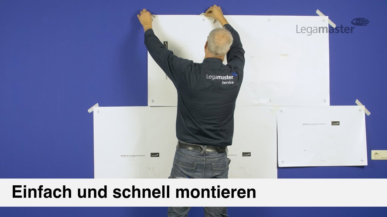 Waakzaamheid Slapen Slang Montageanleitung für Ihr Whiteboard Board-Up Legamaster - YouTube