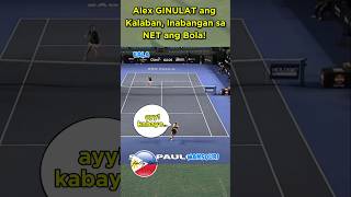 Alex Ginulat ang Kalaban, Inabangan sa Net ang Bola! 🫡🎾 #alexeala #tennis #shorts #pinoy