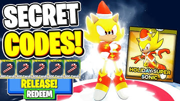 Sonic Speed Simulator HOLIDAY SUPER SONIC UPDATE CODES! HOLIDAY SEASON