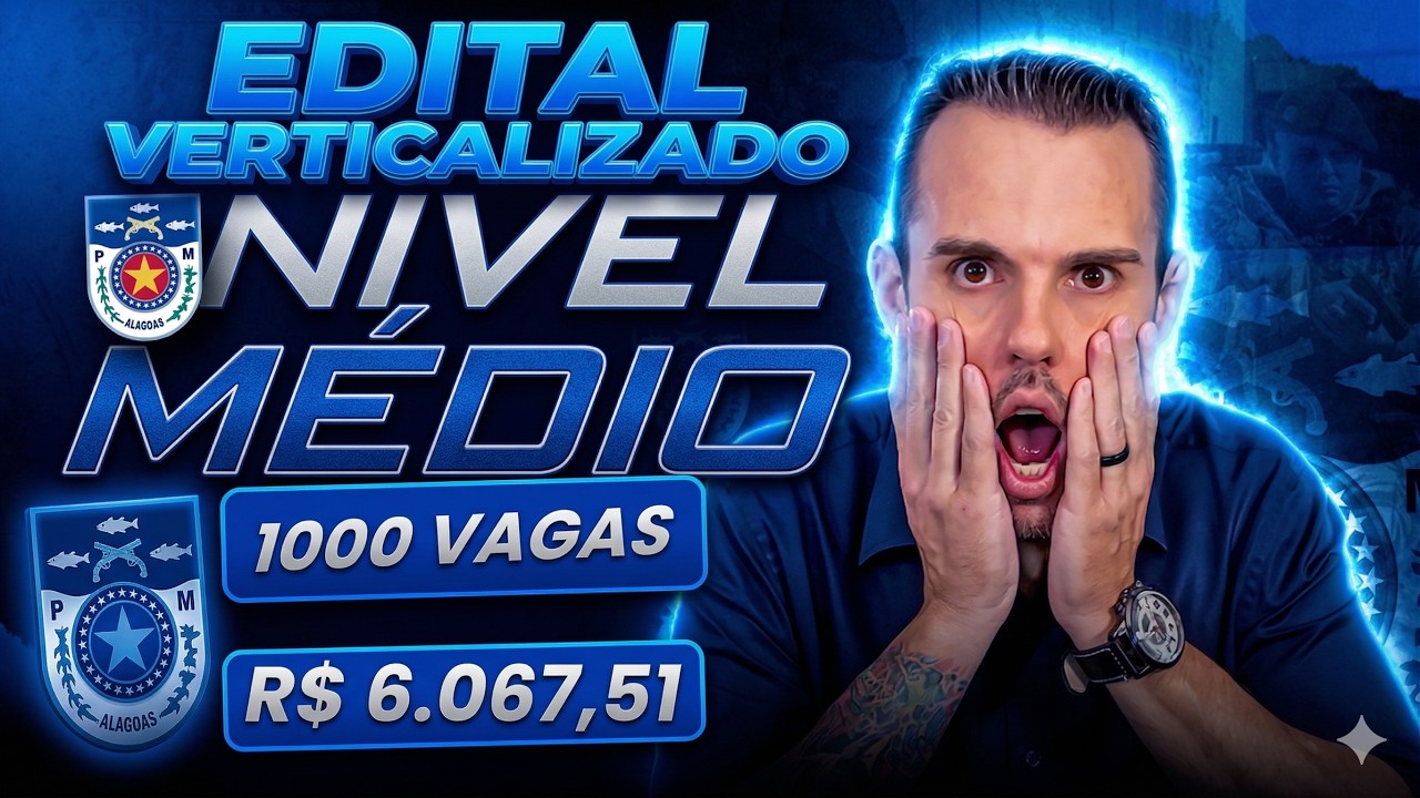 Saiu o Edital de Soldado PM AL 2026 ! Baixe o Verticalizado Agora!