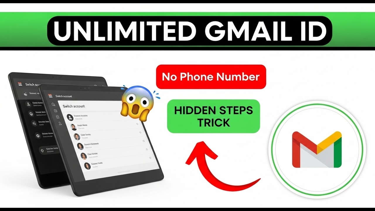 How to Create Unlimited Gmail Account without Phone Number || Without Verifying Number