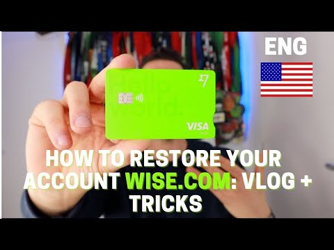 HOW TO RESTORE YOUR ACCOUNT WISE.COM: VLOG+TRICKS