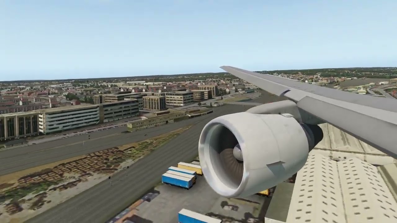X-Plane  Realistic Landing at Southampton Airport (EGHI) | Stunning Approach Over the Solent!