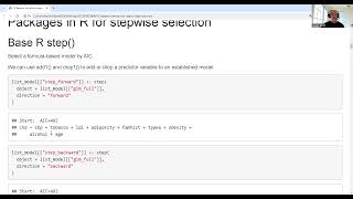 Celebrity 15 Stepwise selection for logistic regression Net Worth