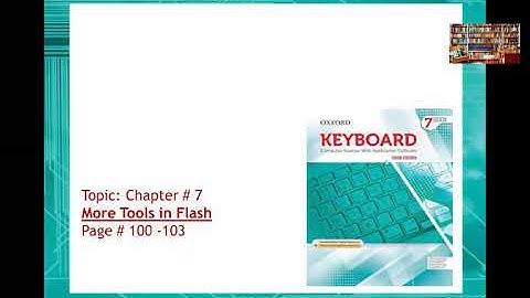 Computer "More Tools in Flash" Week 10 Day 3