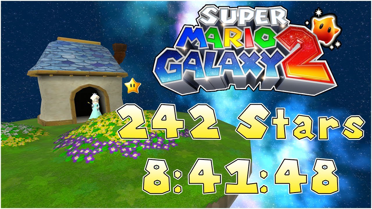 [WR] Super Mario Galaxy 2 242 Stars (100%) Speedrun in 8:41:48