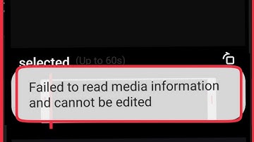 MX Takatak Fix Failed to read media information and cannot be edited problem solve