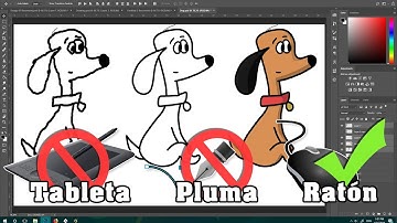 Como dibujar lineas o trazos perfectos con el Mouse en Photoshop