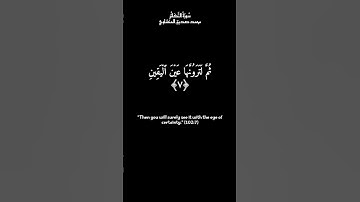 Quran: At-Takaathur English Translationالقرآن الكريم: سورة التَّكَاثُرِ - تلاوة محمد صديق المنشاوي