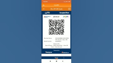 Eazypay UPI QR code via InstaBIZ app