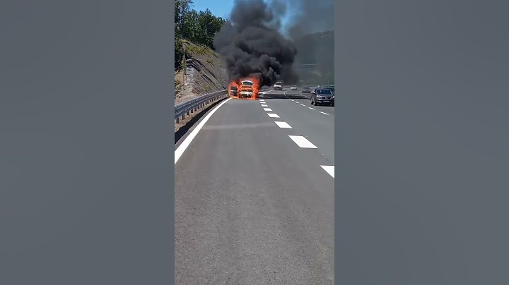 Zapalio se automobil na novom auto-putu