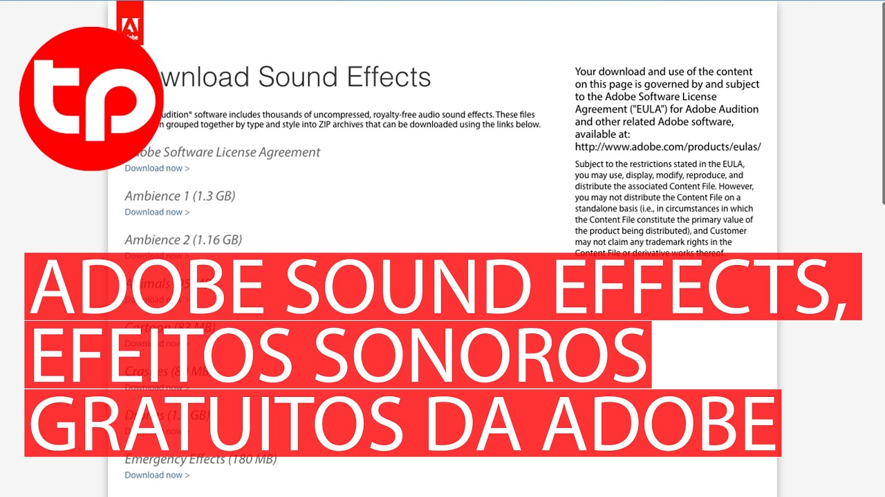🚀 Adobe Sound Effects, efeitos sonoros gratuitos da Adobe YouTube