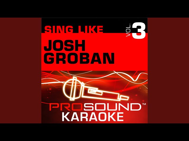 The Prayer (Karaoke Instrumental Track) (In the Style of Josh Groban) class=