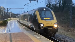 Class 221 Avanti West Coast Super Voyager pair passing Poulton-Le-Fylde for Blackpool North