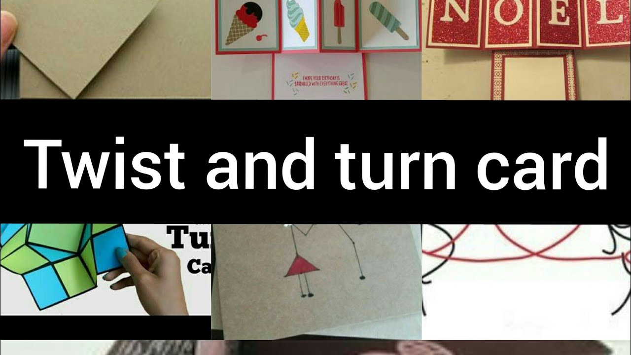 diy twist and turn card ||simple way of making folding card for scrapbook|| handmade card