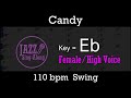 Candy - Backing Track with Intro + Lyrics in Eb (Female) - Jazz Sing-Along
