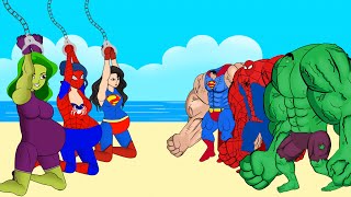 Rescue SHE HULK PREGNANT, SUPERGIRL, SPIDERGIRL From JOKER Part2: Who Is The King Of Super Heroes?
