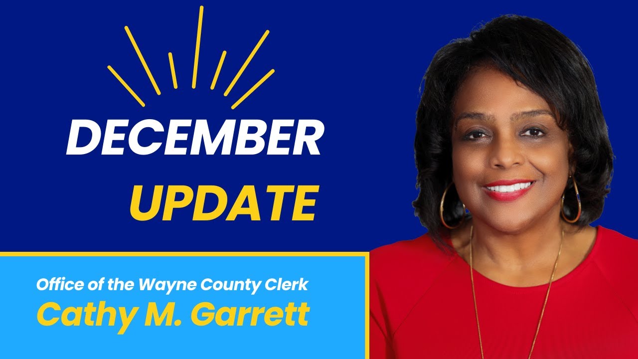 Wayne County Clerk Holiday Message 2023 YouTube