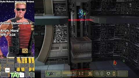 Duke Nukem: Manhattan Project - Any% (Hard) Orbital Oblivion Part 1 - 2:10