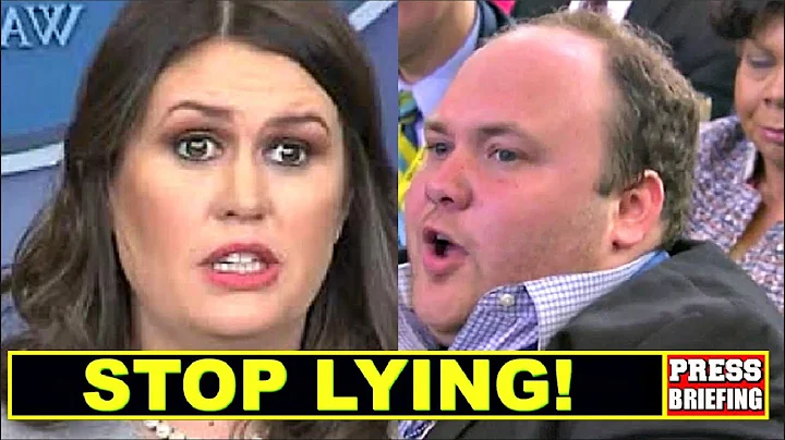 Reporter Surprises Sarah Sanders & calls her out for Iying