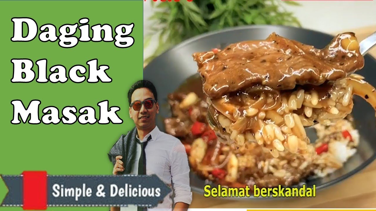 Resepi Daging Black Pepper Versi Syafkun  Jom Masak - YouTube