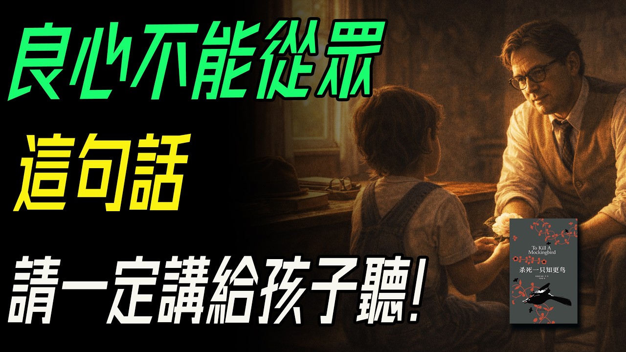 良心不能從眾：給孩子的人生一課｜《殺死一隻知更鳥》。