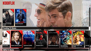 Kodiflix (ver: 1.32) Build: Home Page view