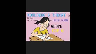 KOHLBERG'S THEORY OF MORAL DEVELOPMENT , WBBPE ,DEC 10 2023 #shortsvideo