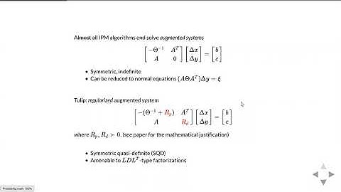 JuMP-dev 2020 | Mathieu Tanneau | Design and implementation of the interior-point solver Tulip