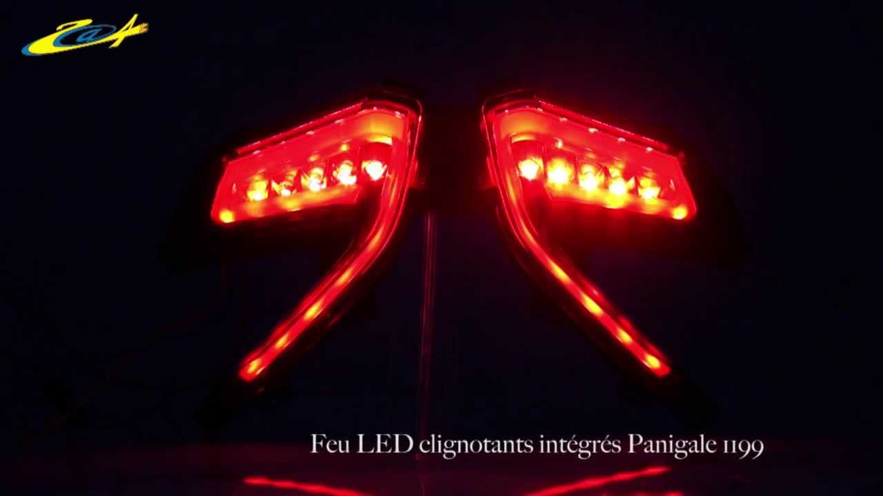 Feu Arrière LED Avec Clignotants Intégrés Fumé Pour Ducati Panigale 899/1199 2011-2015