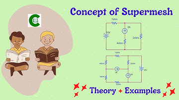 Supermesh Analysis in Electrical Circuits | Supermesh Analysis Problems | Concept of Supermesh