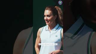 Princess Of Wales Makes One-Handed Catch In Wimbledon Ball Boy & Girl Training