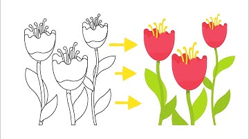 Create a Flat Design Tulips Flower with Inkscape