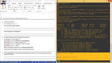 2.6.1.2 Lab - Securing the Router for Administrative Access