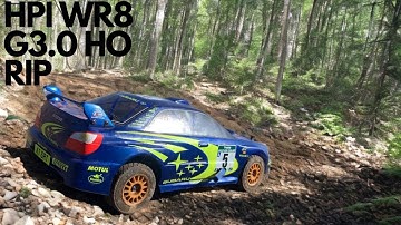 SUBARU IMPREZA WR8 G3.0 HO Nitro rally car RIP 🔥 at the motocross track 🔥