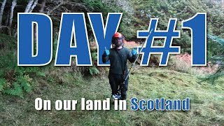 It's time to start this project! Off-grid on our land in Scotland | DAY ONE