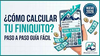 Cómo CALCULAR tu FINIQUITO 2026 en México | Paso a paso 🧮 screenshot 2