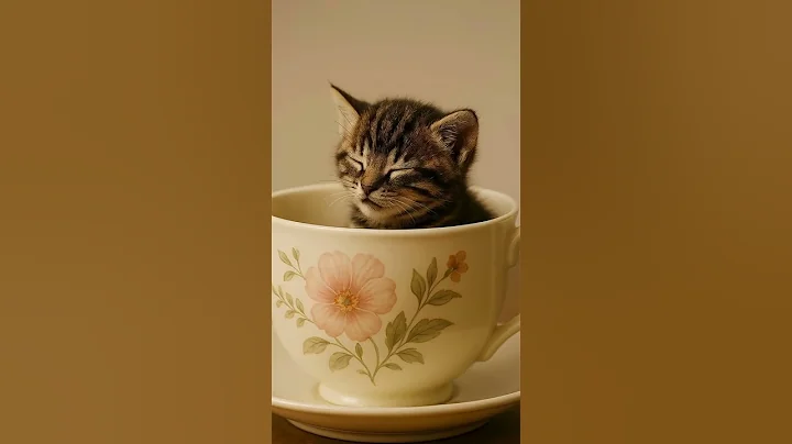 Watch the video about The cat that fits in a teacup ☕🐾 #TinyCat #MiniKitty #Loop #CuteCats #shortsviral